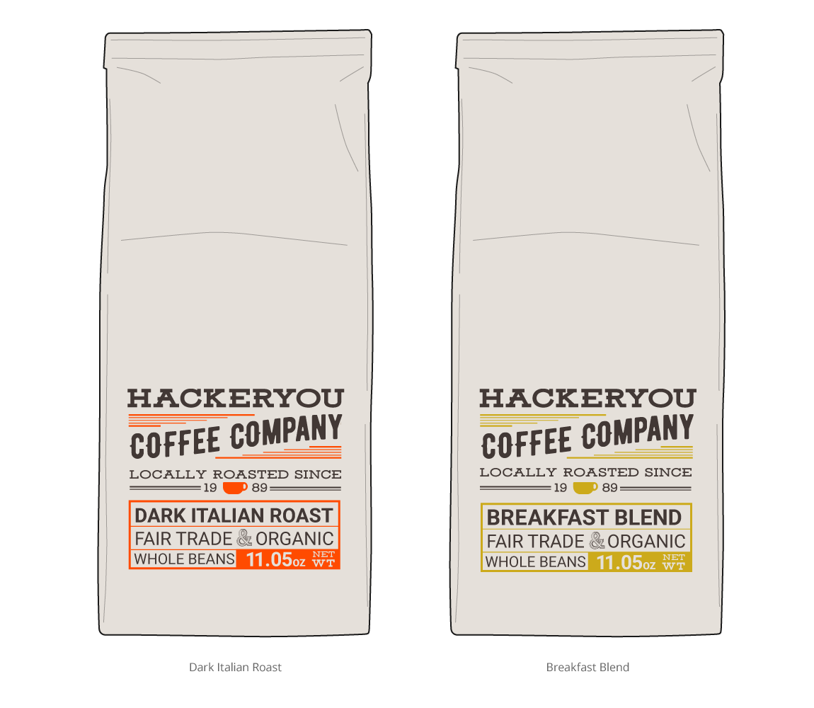 Coffee packet mockups